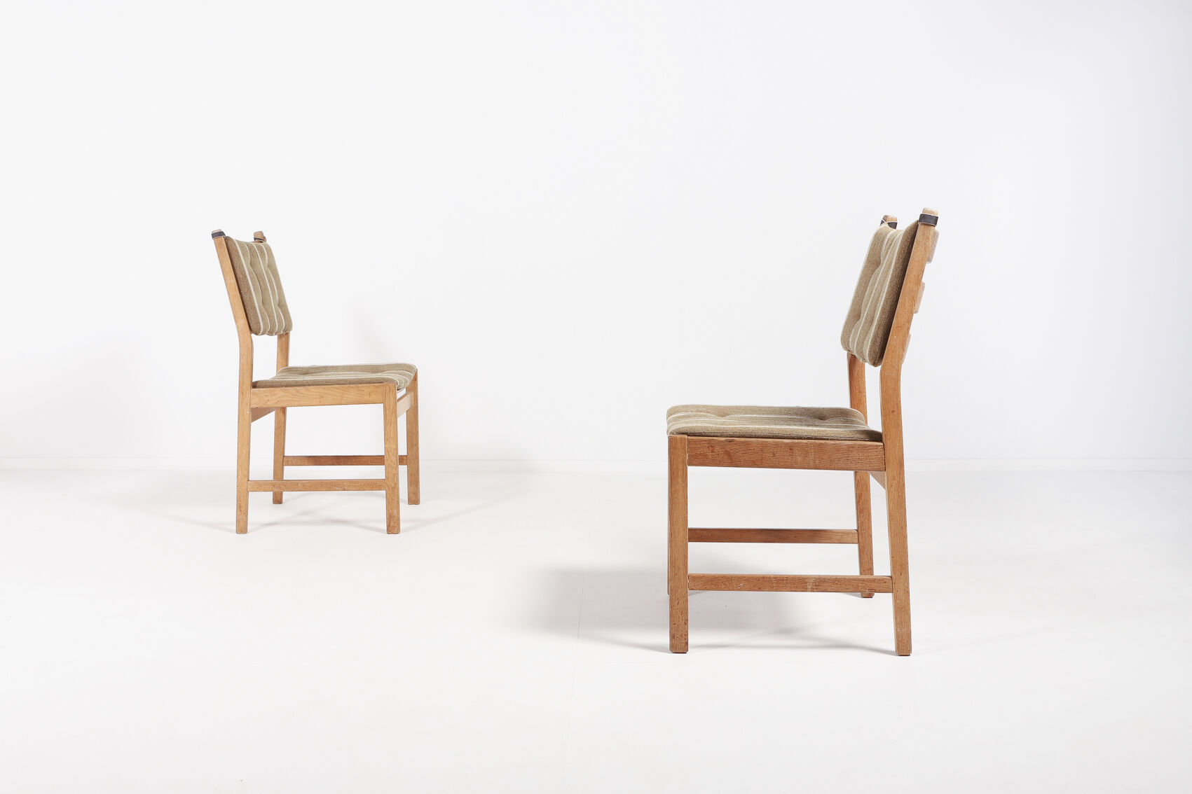 Bench in 3 elements and pair of chairs by Kurt Østervig for KP Møbler Denmark 1960