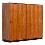 Alfred Hendrickx wardrobe for Belform Zebrano wood 1960