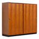 Alfred Hendrickx wardrobe for Belform Zebrano wood 1960