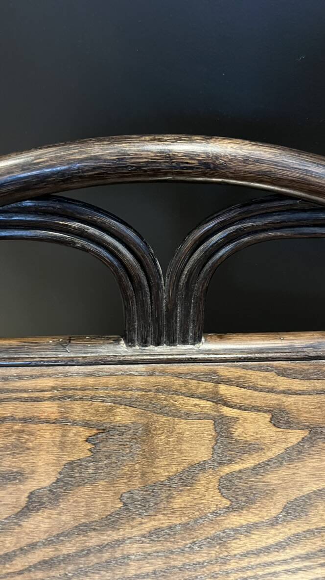 Pair of rattan bedside tables or end tables