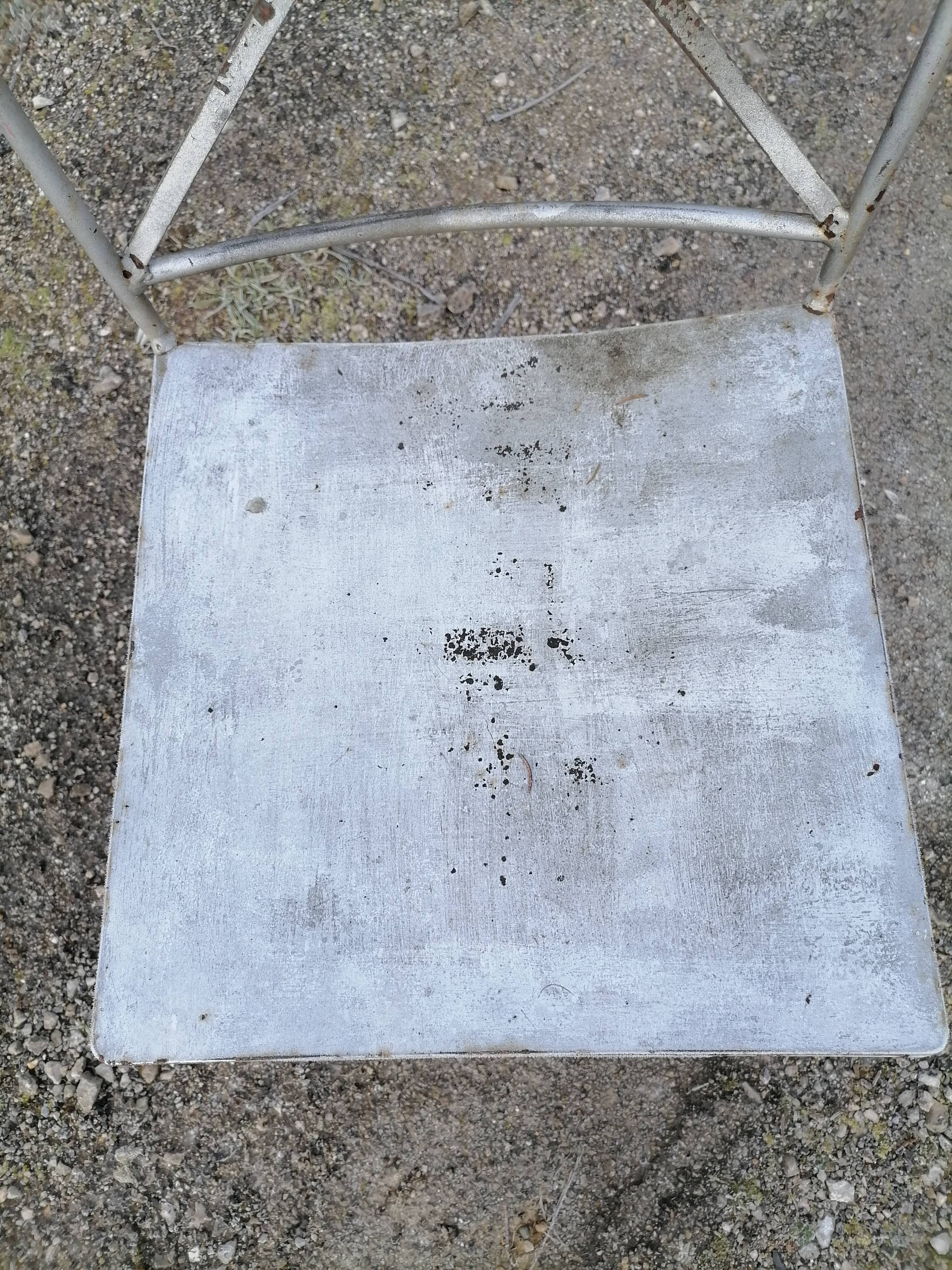 Chaise de jardin fer forgé