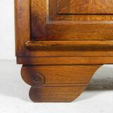 Art Deco display cabinet with sliding glass doors