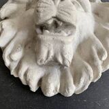 Plaster lion head, early 20th century, Academy of Fine Arts of Saint Gilles, Belgium
