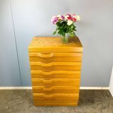 Vintage chest of drawers, oak, 70s