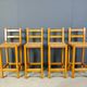 Vintage oak and papercord bar stools, 1960s - vintage bar stools