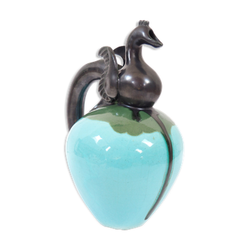 Decorative ceramic pitcher