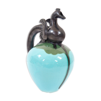Decorative ceramic pitcher