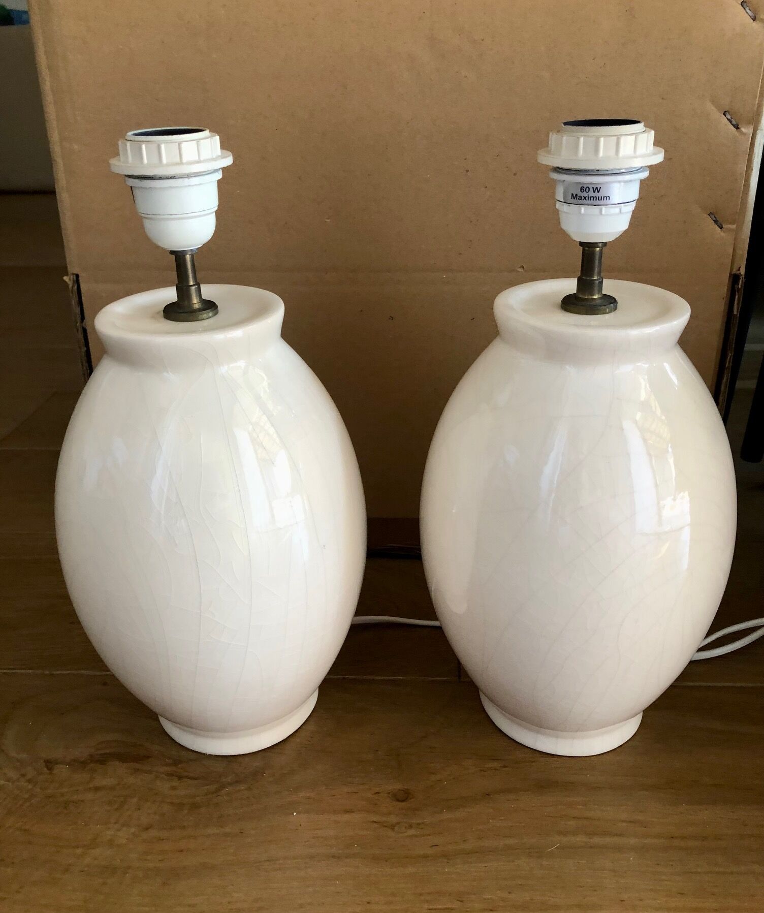 Series of 2 lamps (foot of) Kostka an. 80' 26 cm