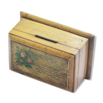 old English wooden friendship box