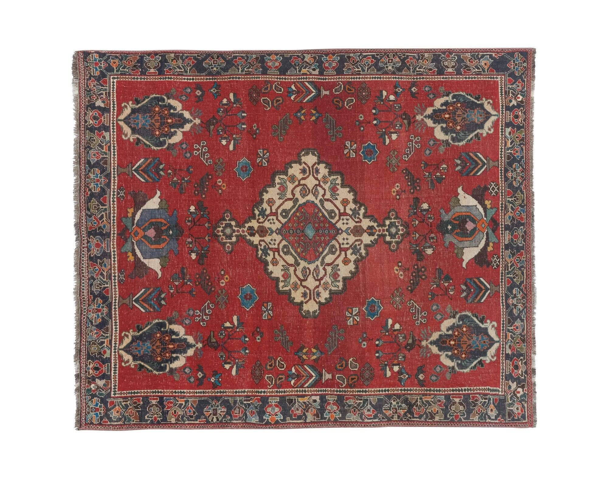 Vintage Turkish Oushak rug 170x215 cm