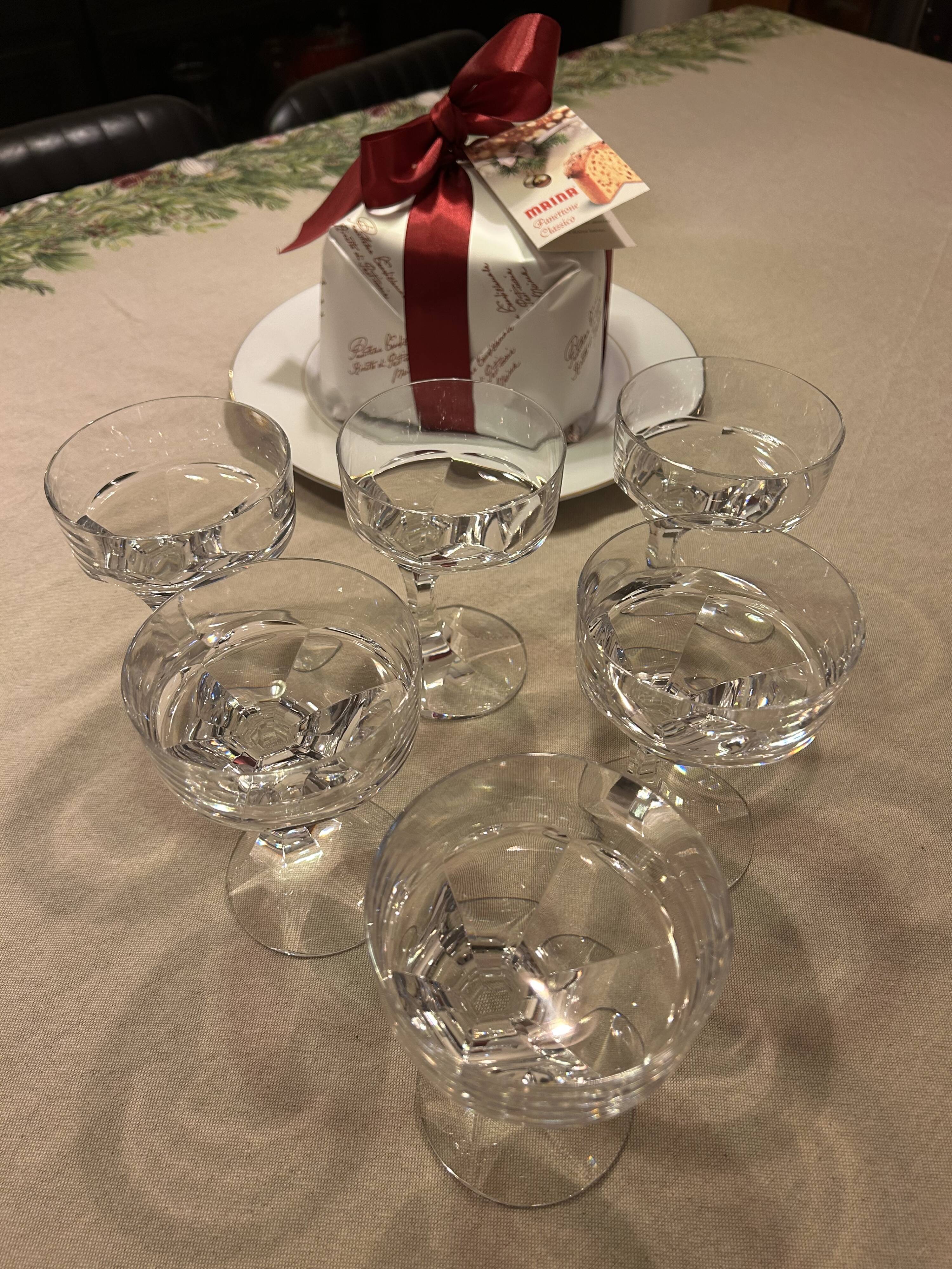 Baccarat Narcisse 6 Exceptional Baccarat Crystal Water Glasses
