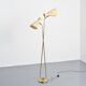 Two-arm adjustable floor lamp by BAG Turgi, Switzerland, 1950s.