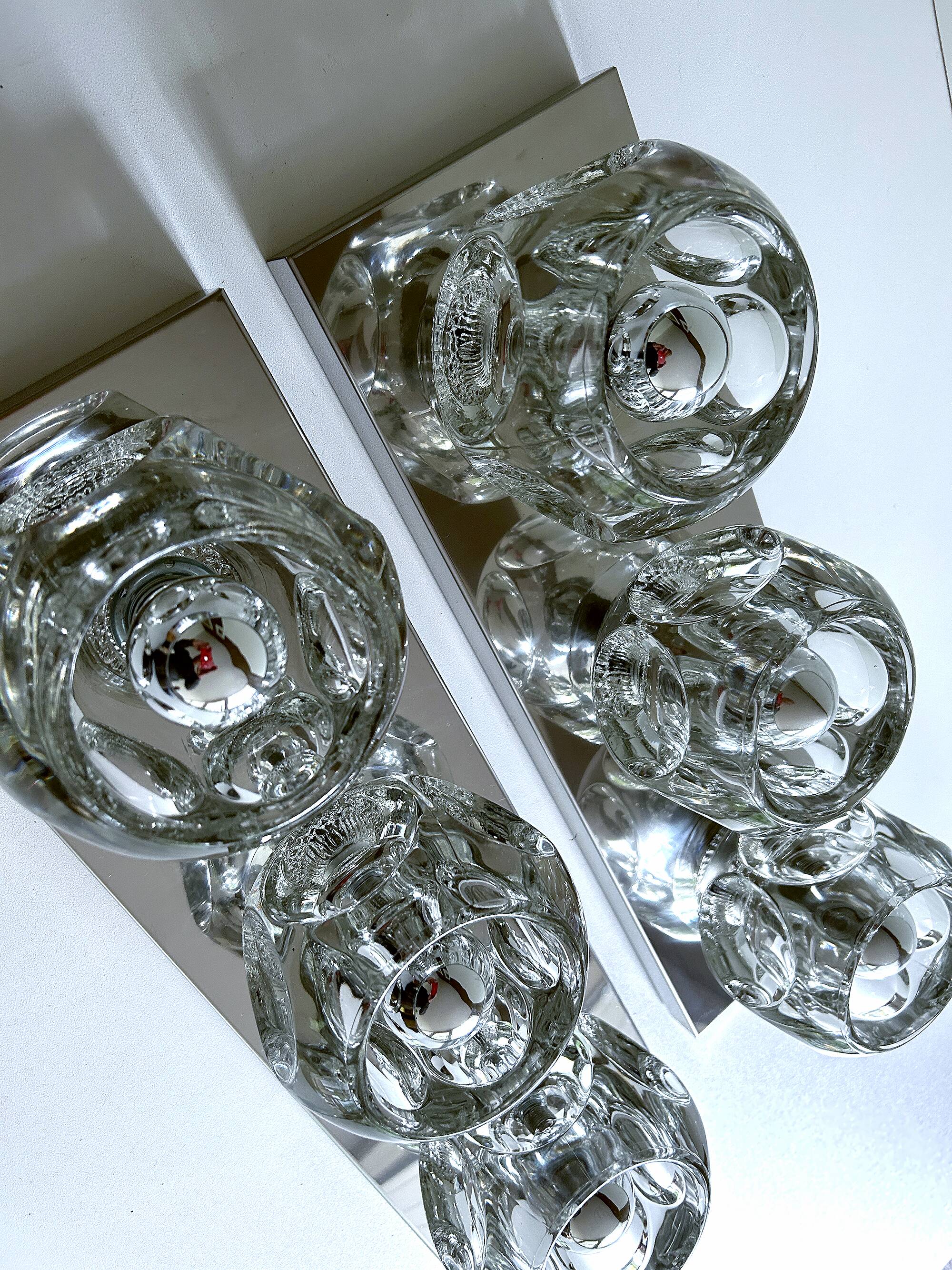 Pair of XXL Vintage Space Age Wall Lights