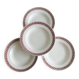 4 St Amand Ondine soup plates