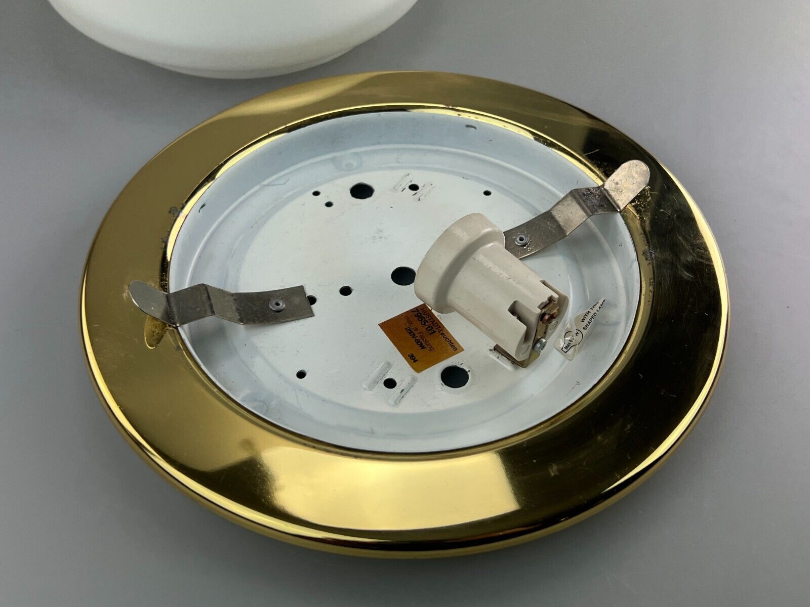 60s 70s Hustadt Leuchten Plafoniere ceiling lamp glass space age design