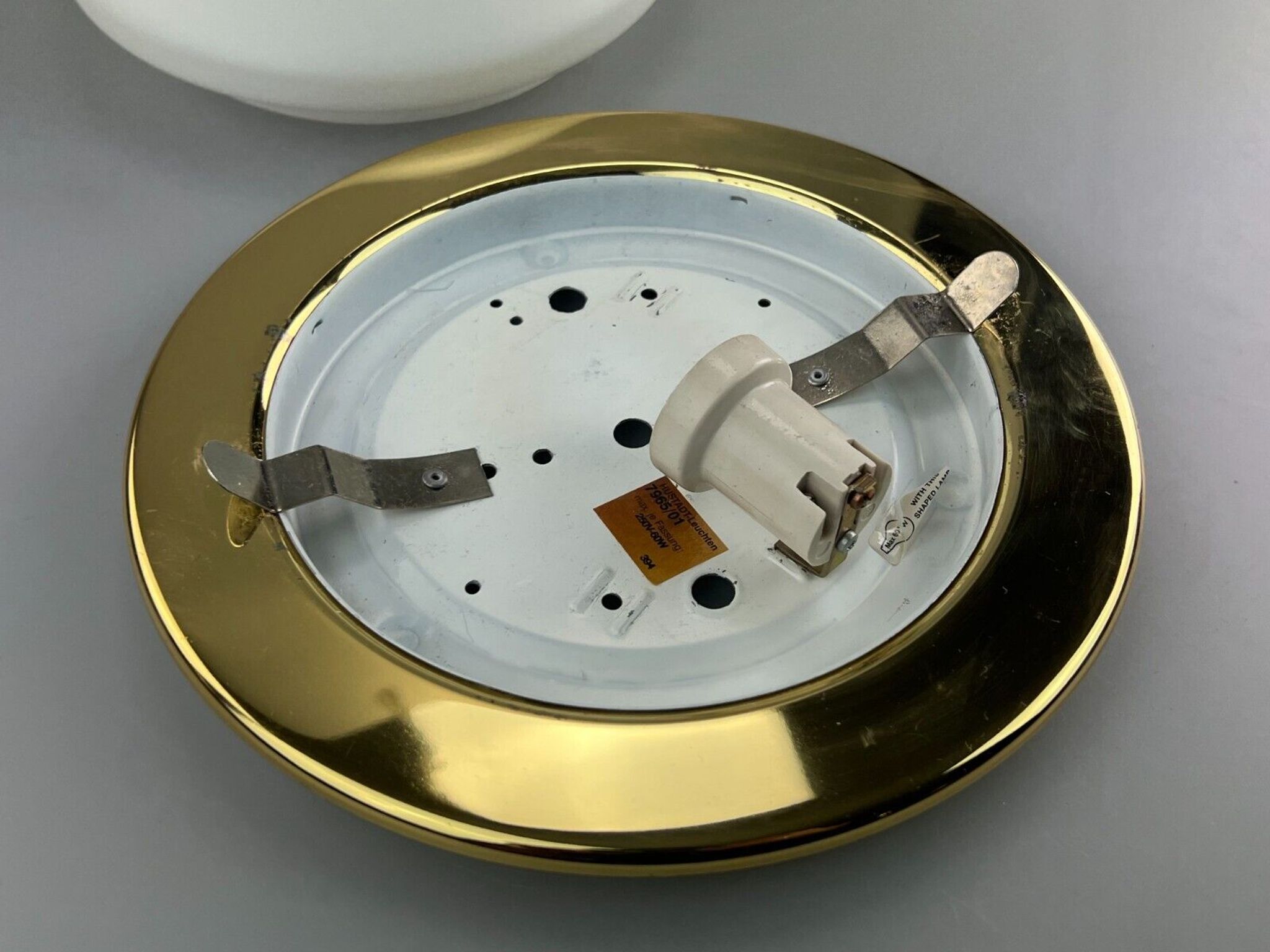 60s 70s Hustadt Leuchten Plafoniere ceiling lamp glass space age design