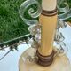 Lampe vintage des années 50 tôle, plexi et bois