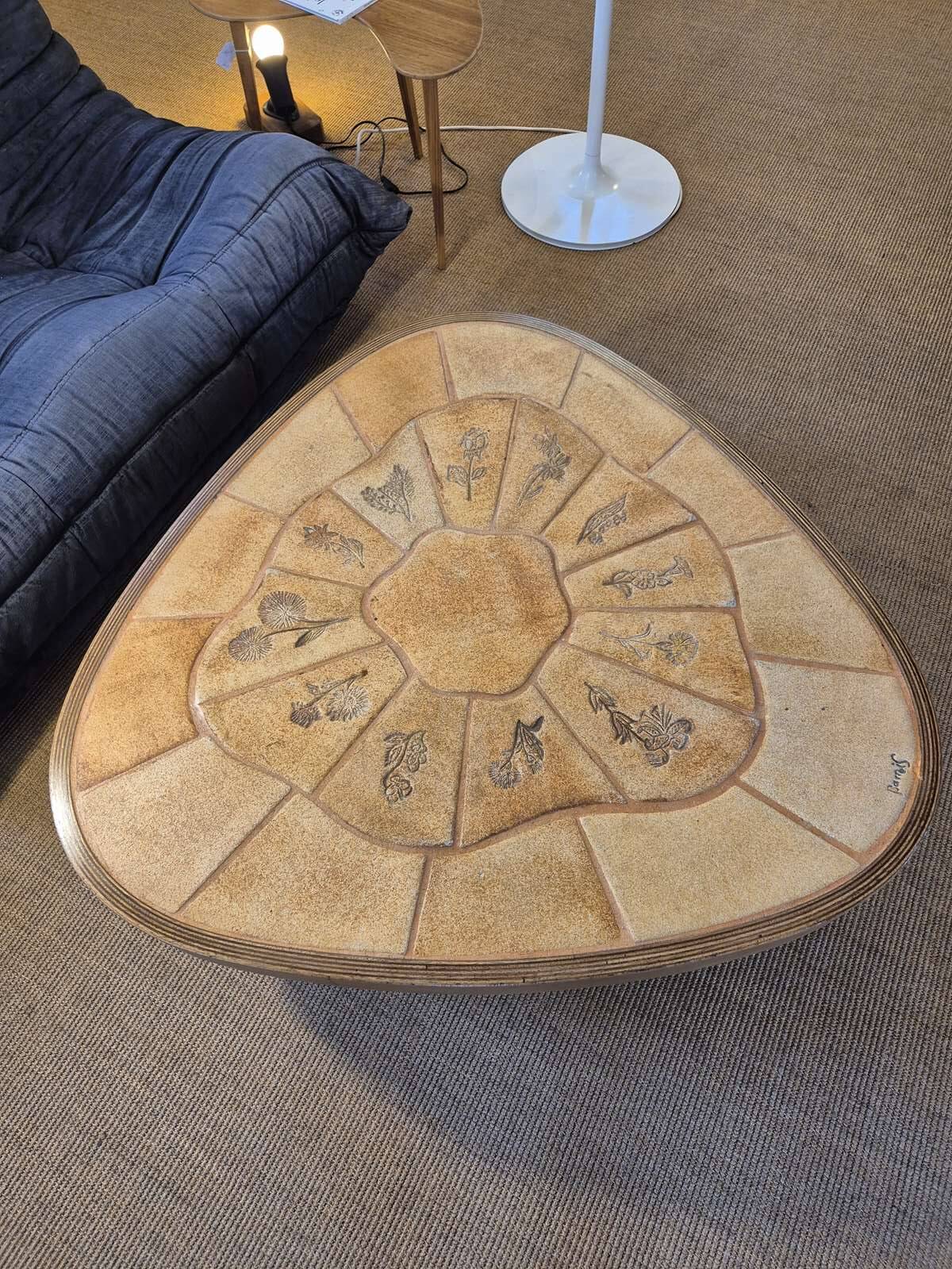 Table basse vintage Barrois Vallauris