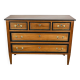 Property chest of drawers in solid walnut, Louis XVI period – Late 18th century