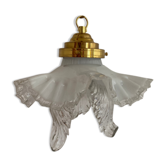 Period suspension lamp 1900 in opaline