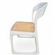 Ensemble de 5 chaises Baumann modèle "Traineau" blanches