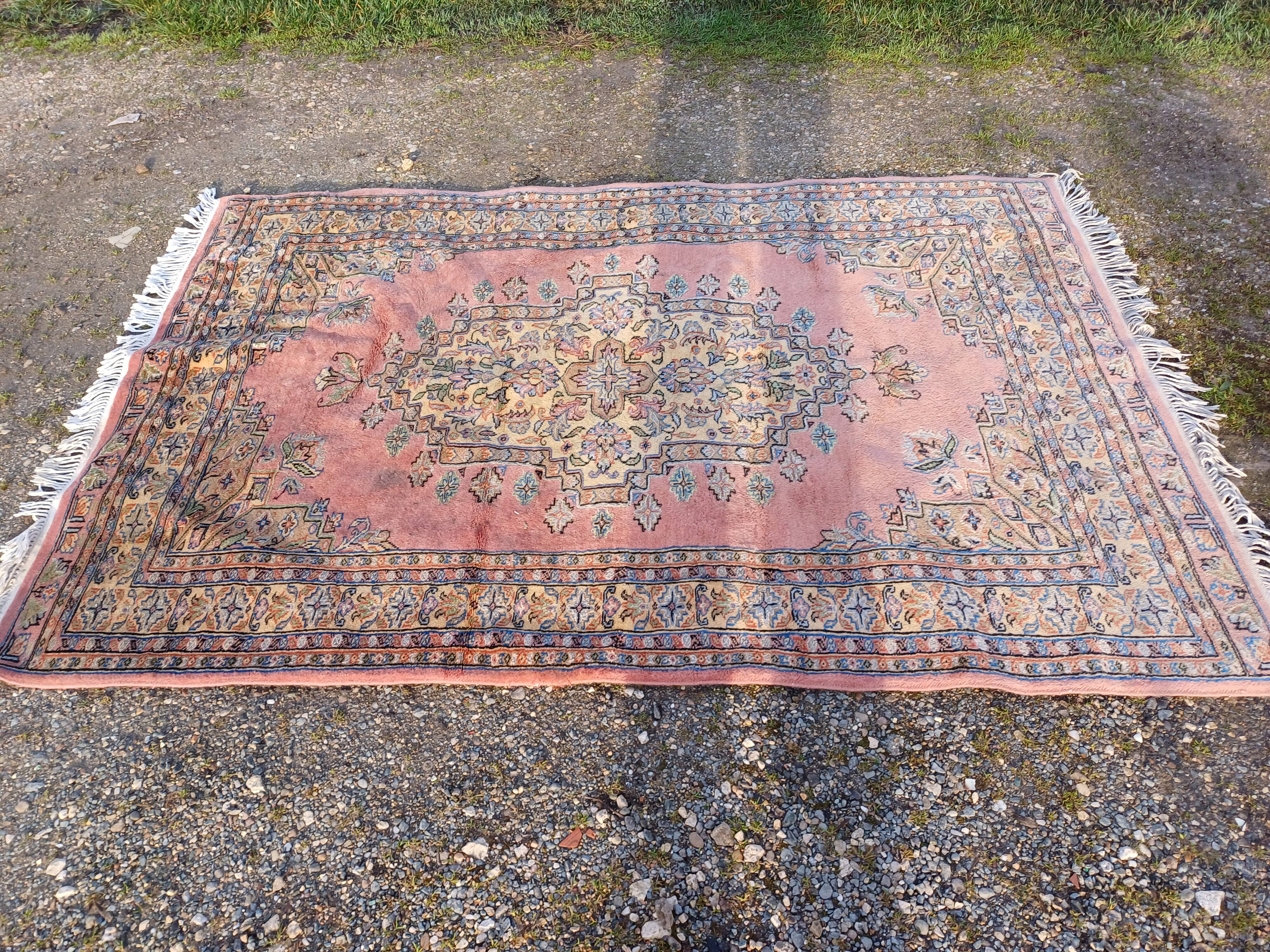 Hand-knotted wool oriental rug