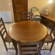 Table in solid cherry wood in Louis XV style.