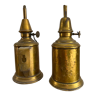 Set of 2 old kerosene lamps