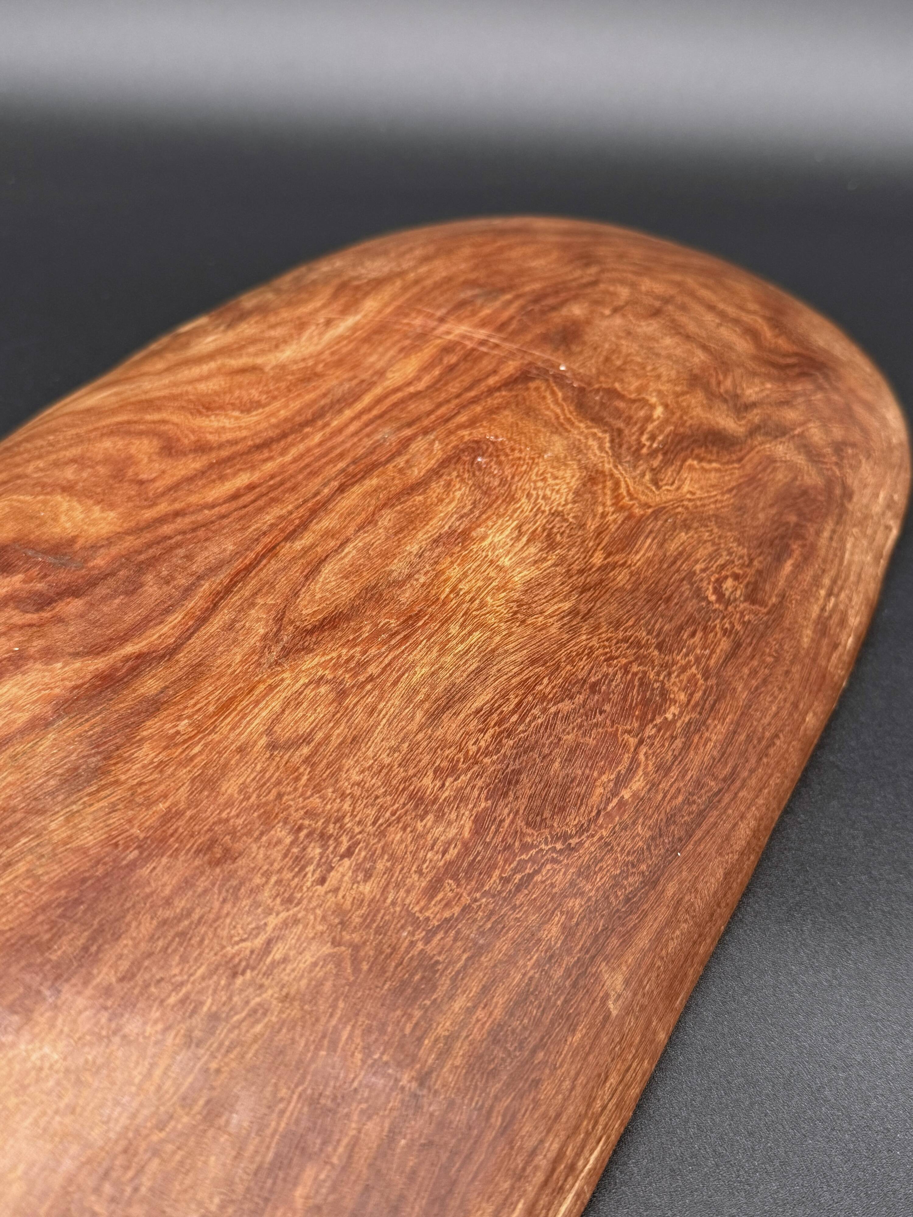 Large carved wall shelf – Stylized goat and billy goat in exotic wood