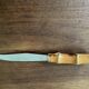 Serving knife with bamboo handle