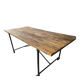 Table ancienne bois et fer forgé