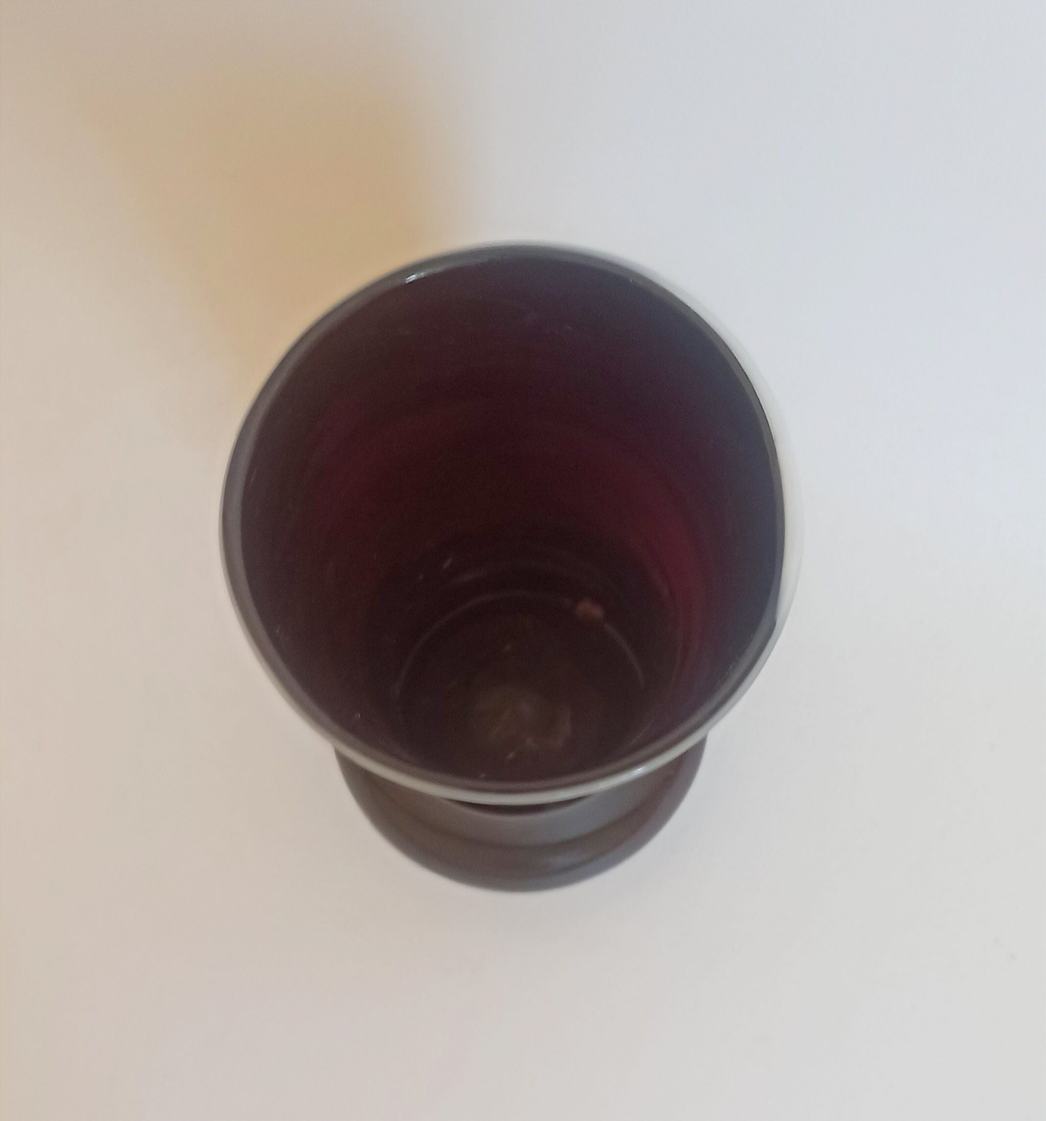 Garnet glass vase 60s