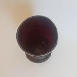 Garnet glass vase 60s