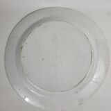 Round earthenware dish from Gien XIXth Horn of Abundance