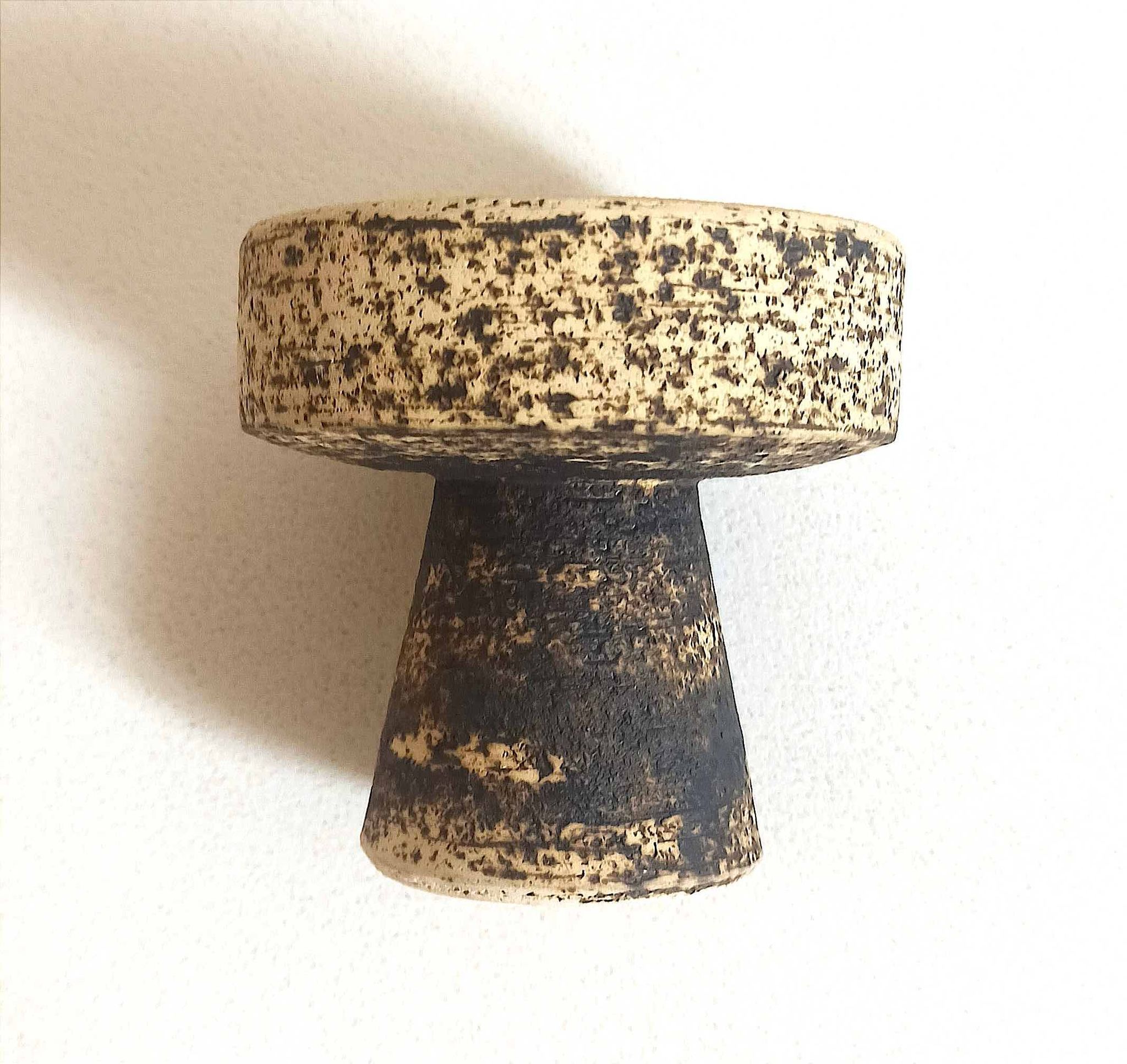 Bougeoir forme coupe de  Pieter Groeneveldt Années 60 Hauteur 9 cm