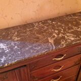 Art Deco sideboard with marble top