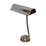 Chromed metal desk lamp