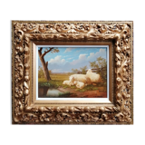Tableau "Moutons au Pâturage"