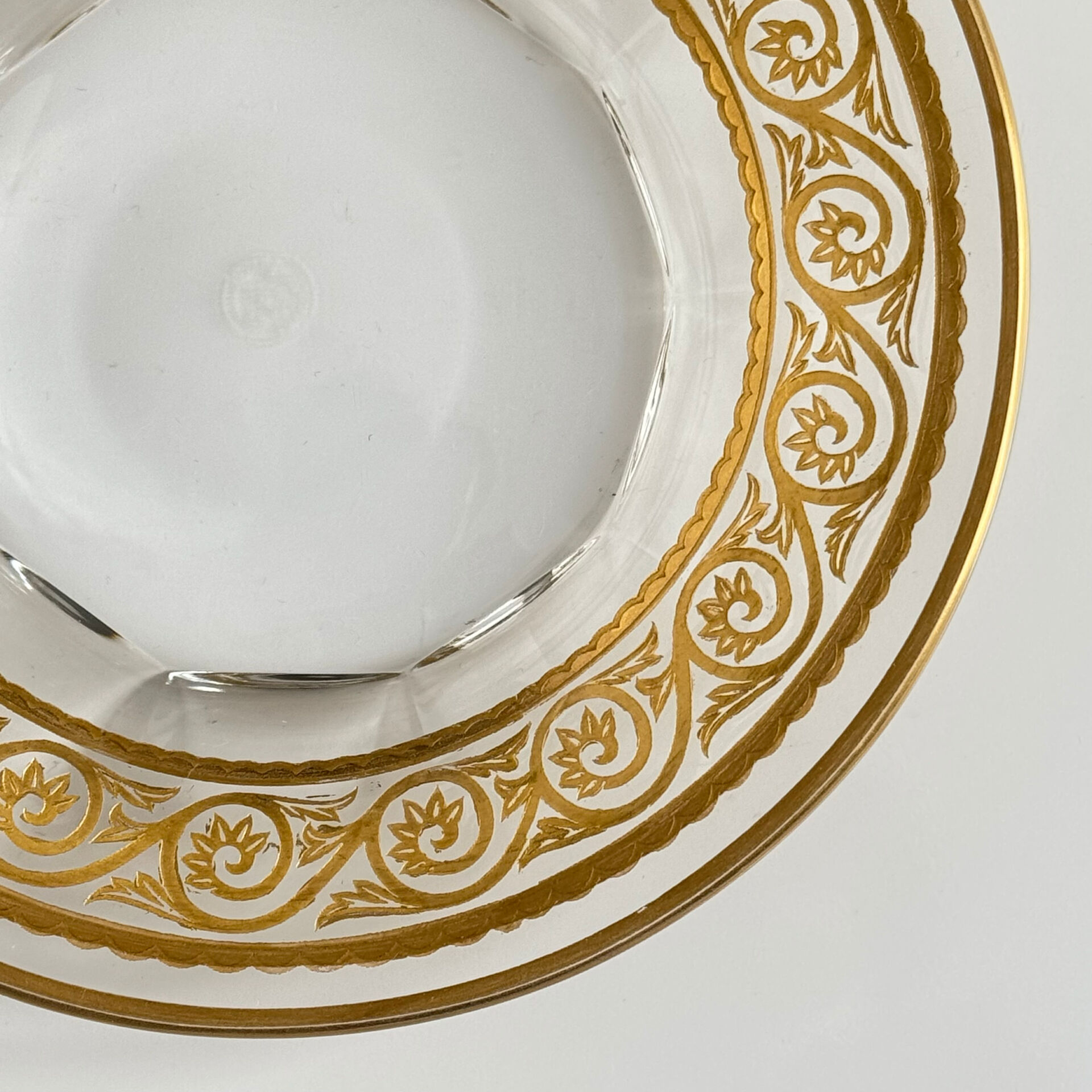 Baccarat Crystal Tray – Golden Frieze