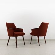 Chaises coquillage vintage, Pologne, années 1960, lot de 2