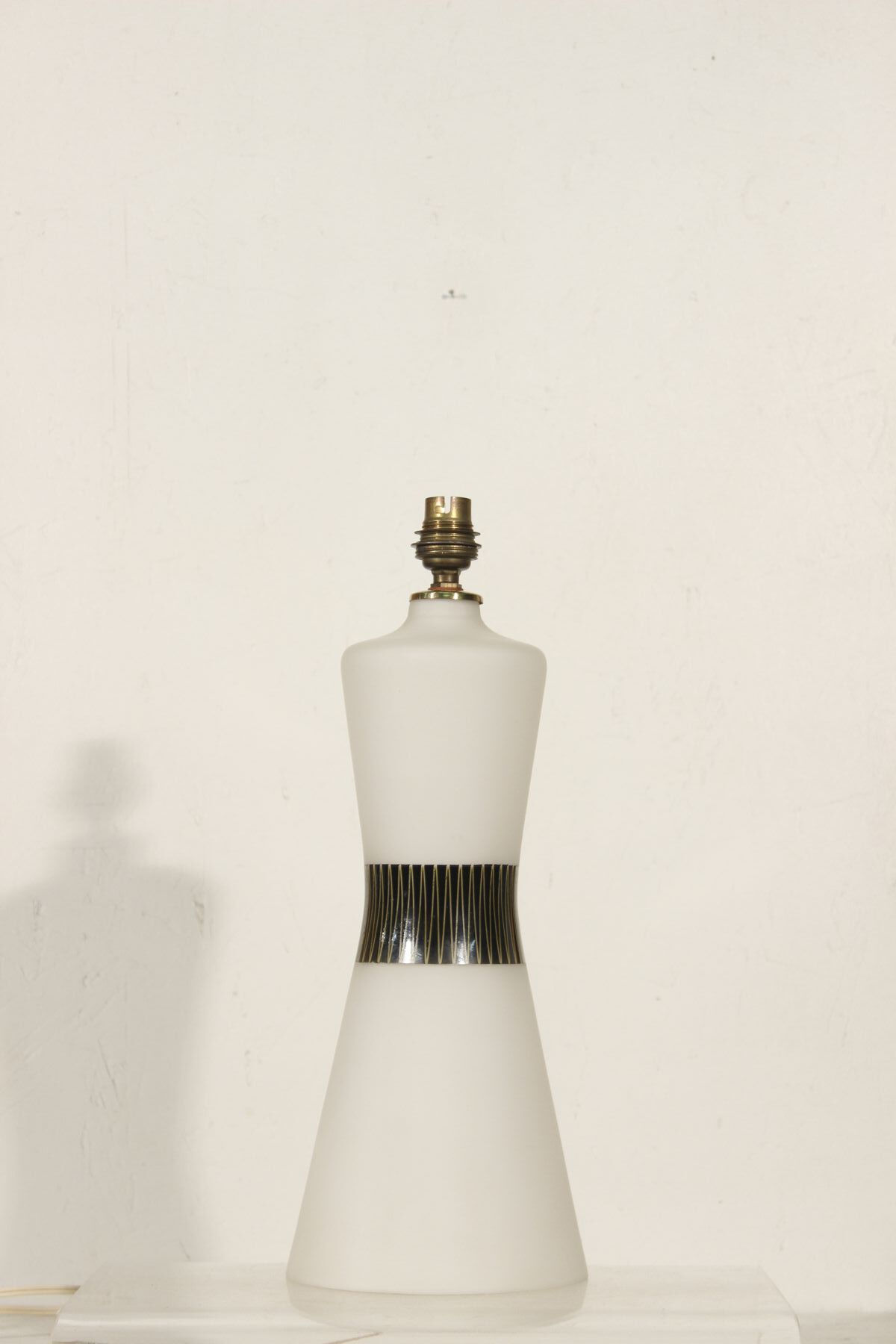 Opalin Glass Lamp by Pukeberg - Behlmarks, Sweden, 1940s