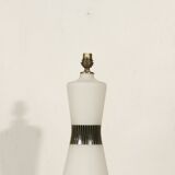 Lampe en verre opalin par Pukeberg & Böhlmarks, Suède, 1940s
