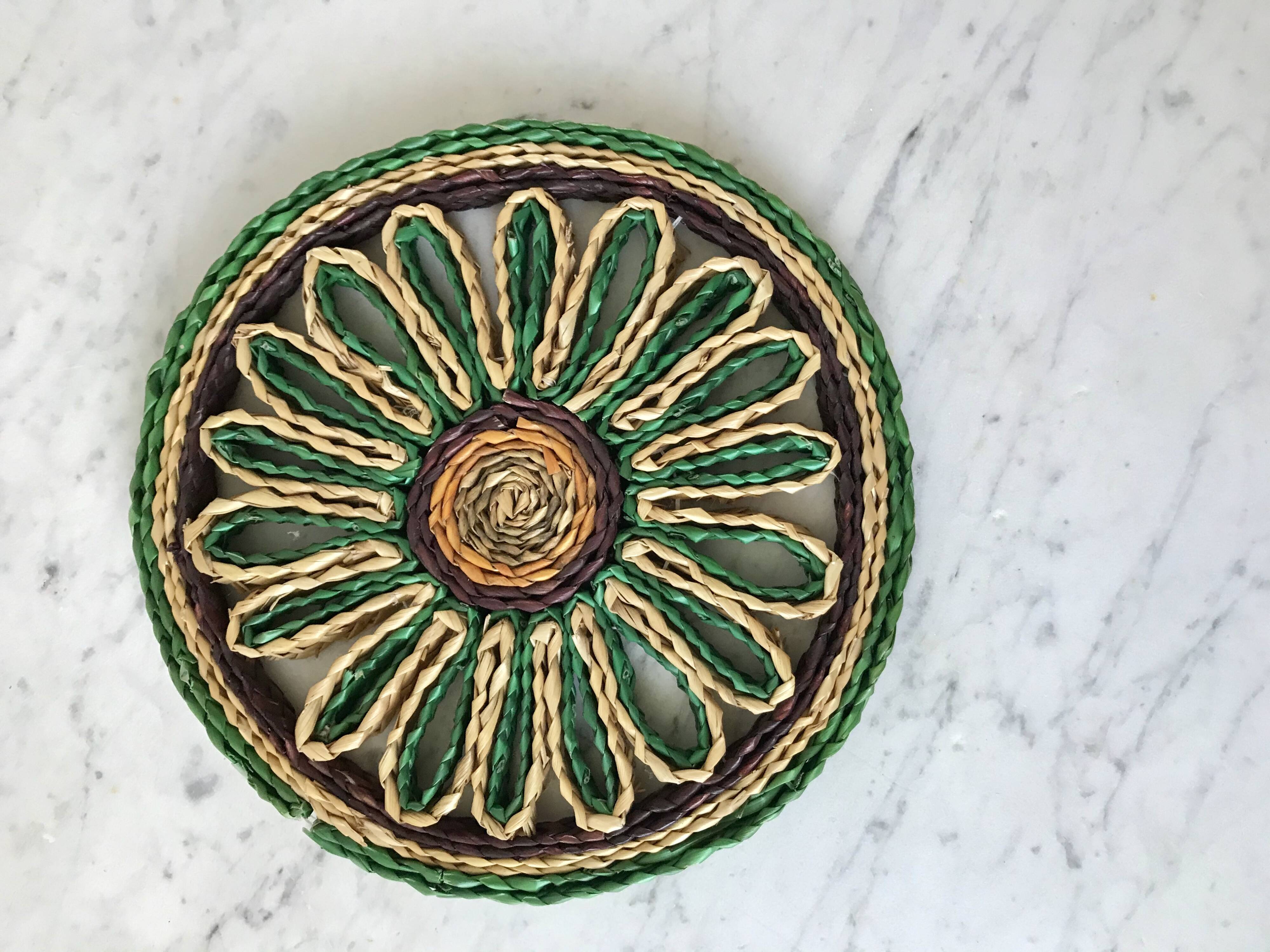 Rope trivets from the 60s and 70s
