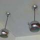 Paire de suspension boules chromées années 70/80.