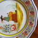2 Breton Henriot plates from the Quimper earthenware factory