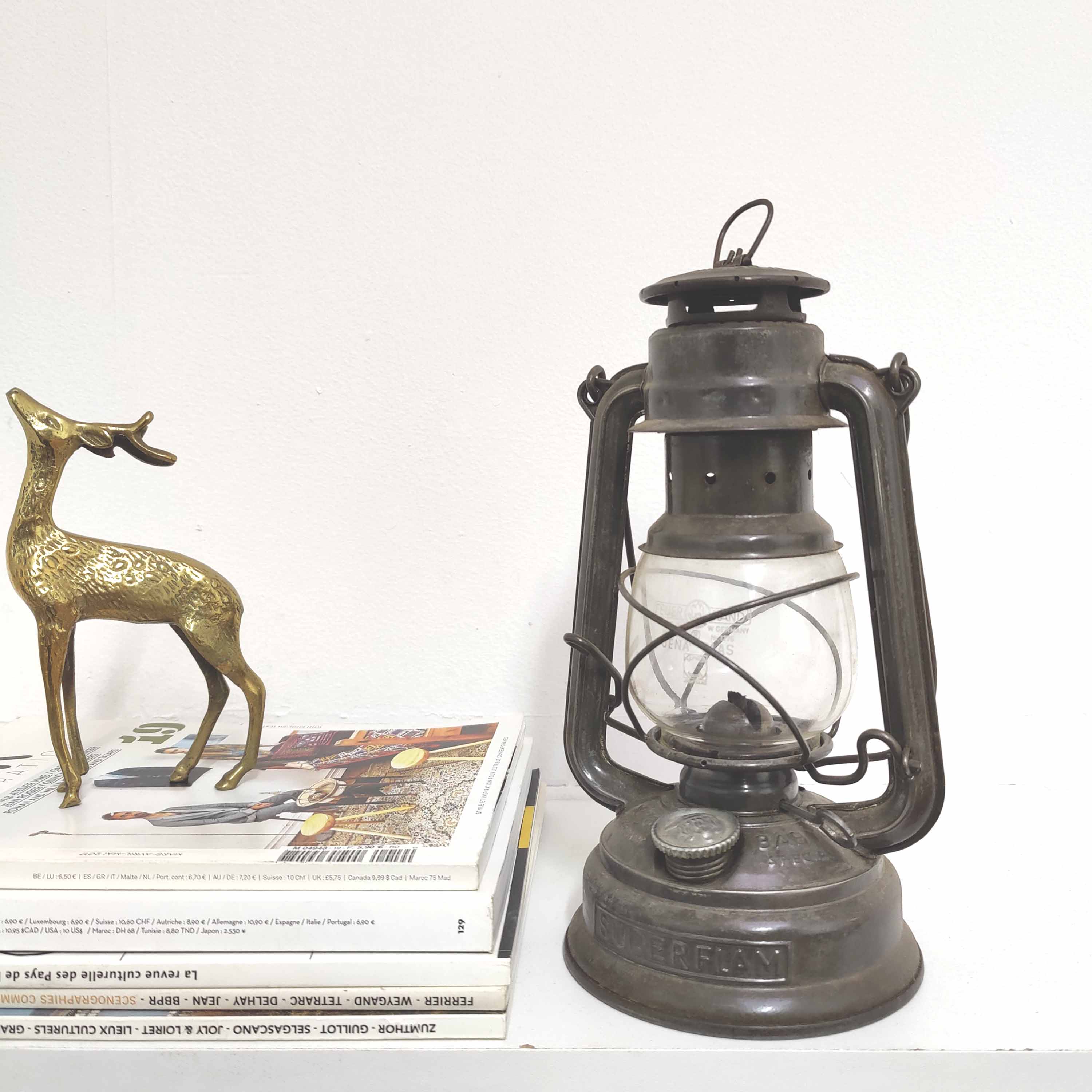 Lantern kerosene storm lamp Feuerhand superflam Germany