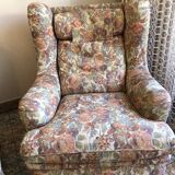 Paire de fauteuils en tissus