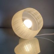 Vintage pendant lamp in glaze, with relief structure, 1980s.