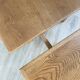 Vintage farmhouse table in solid oak.