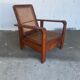 RARE MAHOGANY ARMCHAIR AND CANNAGE - FRANCE 40S